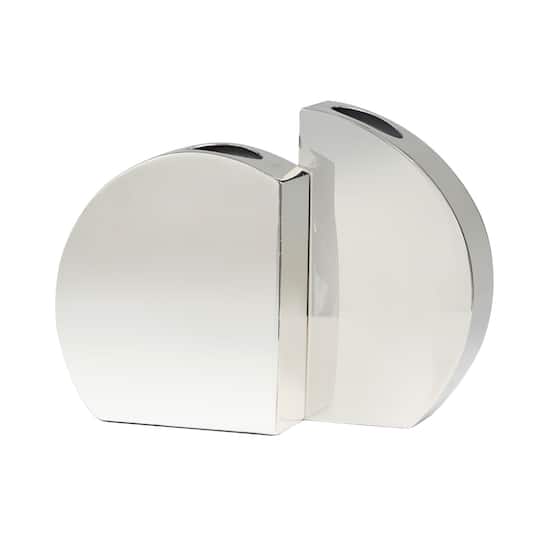 Silver Mirror Finish Stainless Steel Vase Set